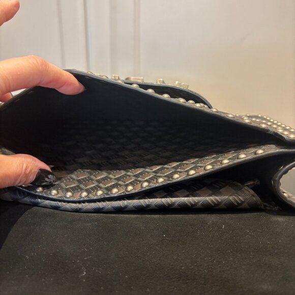 Christian Dior J'Adior Flap Bag Studded Embossed Leather - Picture 8 of 12